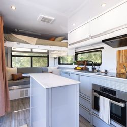 Living Vehicle - The HD24 dining/living room.