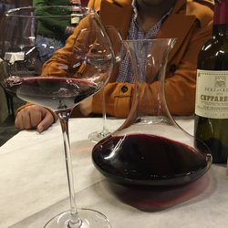 Fonte Gaia Tour - Beautiful wine decanted correctly.