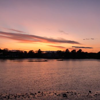Hurricane Restaurant - Sunset view from the parking lot and half of the dining room - Seafood Near Me - Kennebunkport, Maine Hurricane Restaurant - Sunset view from the parking lot and half of the dining room - Seafood Near Me - Kennebunkport, Maine