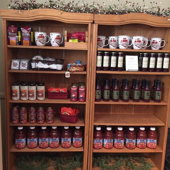 Lake Nokomis Cranberries - a shelf full of jars and jars - Beer, Wine & Spirits Near Me - Eagle River, Wisconsin