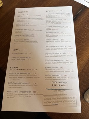 Menu photo 7 Duza's Kitchen Payson, AZ