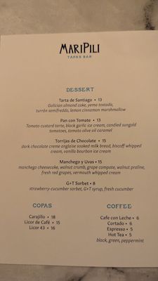 Menu photo 6 MariPili Tapas Bar Seattle, WA