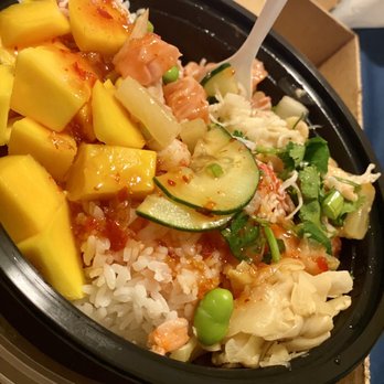 Poke Bar - Decatur - Build Your Own Medium Poke Bowl/Steamed White Rice double salmon, shrimp - Sushi Bars Near Me - Decatur, Georgia Poke Bar - Decatur - Build Your Own Medium Poke Bowl/Steamed White Rice double salmon, shrimp - Sushi Bars Near Me - Decatur, Georgia