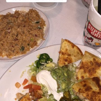Superior Grill - Chicken quesadilla and Spanish rice with queso - Tex-Mex Near Me - New Orleans, Louisiana Superior Grill - Chicken quesadilla and Spanish rice with queso - Tex-Mex Near Me - New Orleans, Louisiana