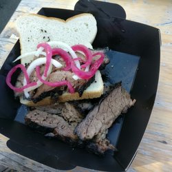 Brisket & Friends - Moist brisket and my hard-core sandwich. Absolutely delicious.