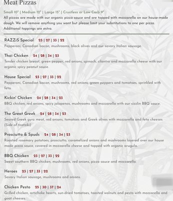 Menu photo 6 Razzís Pizzería Seattle, WA