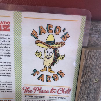 Paco's Tacos - Paco's info - Mexican Near Me - Austin, Texas Paco's Tacos - Paco's info - Mexican Near Me - Austin, Texas