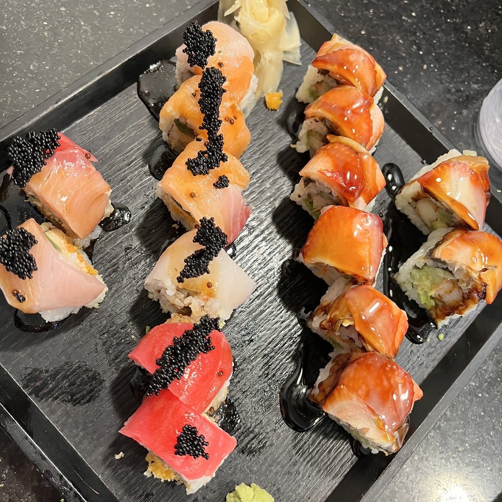 Iekei - a plate of sushi on a table - Sushi Bars Near Me - Humble, Texas Iekei - a plate of sushi on a table - Sushi Bars Near Me - Humble, Texas