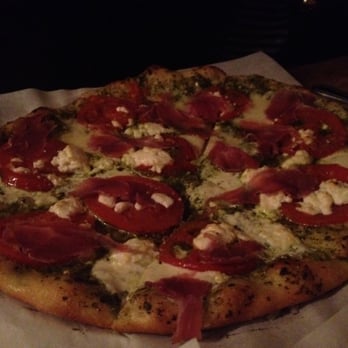 Pizzetta 211 - Pizza with Sorrel Pesto, Prosciutto, Dry-Farmed Early Girl Tomato, Goat Cheese - Pizza Near Me - San Francisco, California Pizzetta 211 - Pizza with Sorrel Pesto, Prosciutto, Dry-Farmed Early Girl Tomato, Goat Cheese - Pizza Near Me - San Francisco, California