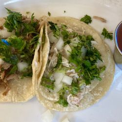 Taco Don's - Carnitas and chicken tacos