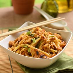 Dream Dinners - Cashew Chicken with Noodles on our Menu
