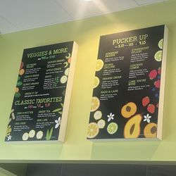 Inta Juice - Laramie - Menu