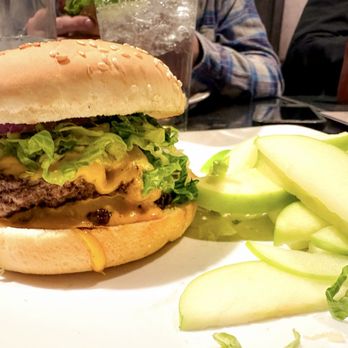 Flip Side Breckenridge - Smash burger (so yum!) with side of apples in lieu of fries (upon request) - Burgers Near Me - Breckenridge, Colorado Flip Side Breckenridge - Smash burger (so yum!) with side of apples in lieu of fries (upon request) - Burgers Near Me - Breckenridge, Colorado