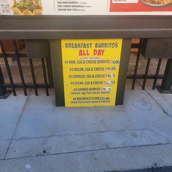 Jimboy's Tacos - Drive thru menu - Mexican Near Me - Yuba City, California