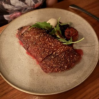 Boka - Roasted Dry Aged Duck Breast - New American Near Me - Chicago, Illinois Boka - Roasted Dry Aged Duck Breast - New American Near Me - Chicago, Illinois
