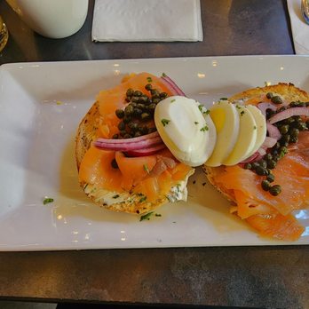 Paul Gregory's - Smoked salmon open sandwich - Bakeries Near Me - Southington, Connecticut Paul Gregory's - Smoked salmon open sandwich - Bakeries Near Me - Southington, Connecticut
