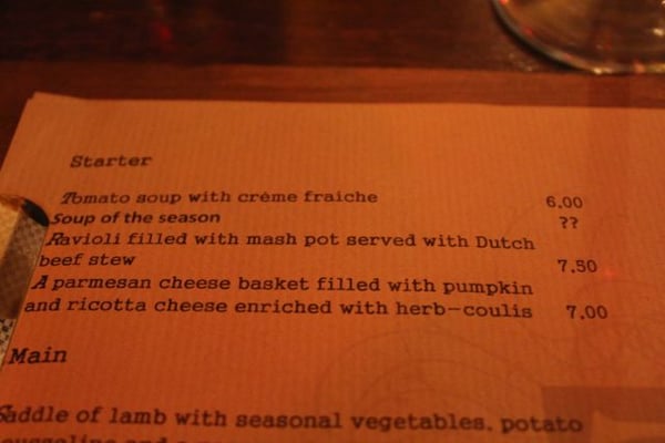 Menu photo 7 Tomaz Amsterdam, NH