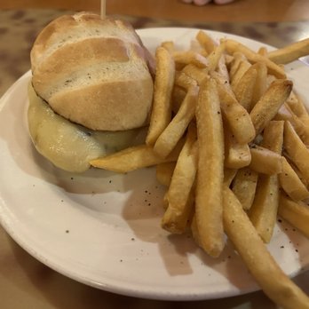 Beach Cafe - Chicken sando with pepper jack only and fries - Cafes Near Me - Laughlin, Nevada