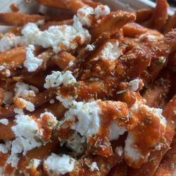 Little Olive Food truck - Fiery feta sweet potato fries