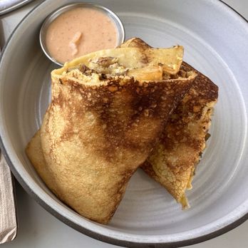 Eller Bakery - Breakfast sandwich with eggs, potatoes and cheese. - Bakeries Near Me - Costa Mesa, California