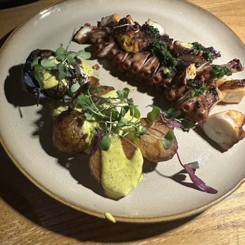 Yunta Nikkei - Pulpo Anticuchero - can cut through it like butter. So good - Peruvian Near Me - Charlotte, North Carolina Yunta Nikkei - Pulpo Anticuchero - can cut through it like butter. So good - Peruvian Near Me - Charlotte, North Carolina