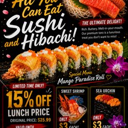 Sake - 15% OFF Lunch price and FREE Toro for dinner!!