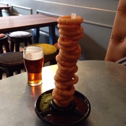 A tower of onion rings!