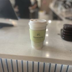 Qamaria Yemeni Coffee - Hot Pistachio latte