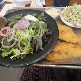Fat Head's Brewery - Salad, Cole slaw and cod fish, yummy! My meal! - Breweries Near Me - Middleburg Hts, Ohio Fat Head's Brewery - Salad, Cole slaw and cod fish, yummy! My meal! - Breweries Near Me - Middleburg Hts, Ohio