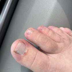 Diva Nails - You can see how bad he cut my cuticle. Look at the polish It's so bad.