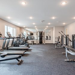 One of two fitness rooms