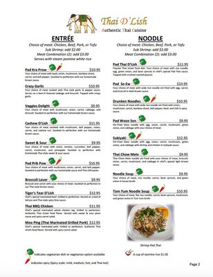 Menu photo 2 Thai D'Lish Quincy, IL