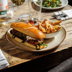 Beginnings - Chicken burrata sandwich