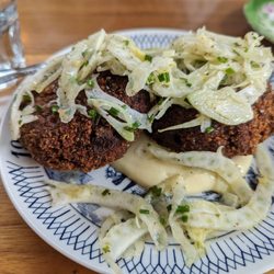 Bloomfield Public House - Fish cakes, fennel and lemon aioli.