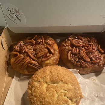 Wildflour Pastry - Sunday sticky buns and a lemon blueberry scone. The lemon blueberry scone is amazing! - Desserts Near Me - Charleston, South Carolina Wildflour Pastry - Sunday sticky buns and a lemon blueberry scone. The lemon blueberry scone is amazing! - Desserts Near Me - Charleston, South Carolina