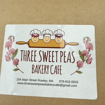 Three Sweet Peas Bakery Cafe - Bakeries Near Me - Rowley, Massachusetts