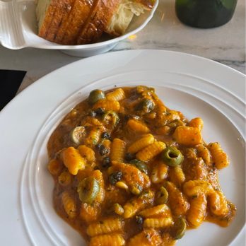 Fiorella - FOCACCIA & GNOCCHI SARDI W/ MONKFISH PUTTANESCA - Pasta Shops Near Me - Philadelphia, Pennsylvania Fiorella - FOCACCIA & GNOCCHI SARDI W/ MONKFISH PUTTANESCA - Pasta Shops Near Me - Philadelphia, Pennsylvania