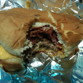 Cook Out - Cook Out - Small burger, cheese, and bacon, after one delicious bite - Burgers Near Me - Charlotte, North Carolina