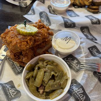 Joella's Hot Chicken - Carmel - Veteran's Day lunch!!! 2 boneless thighs and a side and sauce (SC white). Thank you! I'm so full!!! - Southern Near Me - Carmel, Indiana Joella's Hot Chicken - Carmel - Veteran's Day lunch!!! 2 boneless thighs and a side and sauce (SC white). Thank you! I'm so full!!! - Southern Near Me - Carmel, Indiana