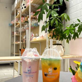 Boba Cucue - Strawberry Crema X & Fruit Tea Madness - Bubble Tea Near Me - Mesa, Arizona