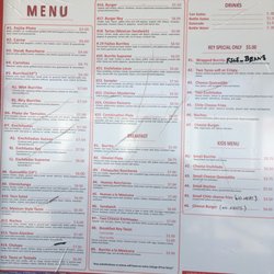 El Rey - Menu