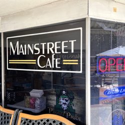 Mainstreet Cafe - Mainstreet Sign on outside of building
