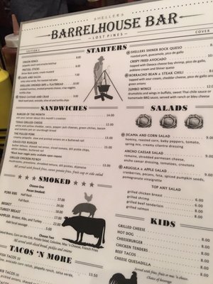 Menu photo 7 Shellers Barrelhouse Bar Lost Pines, TX Menu photo 7 Shellers Barrelhouse Bar Lost Pines, TX