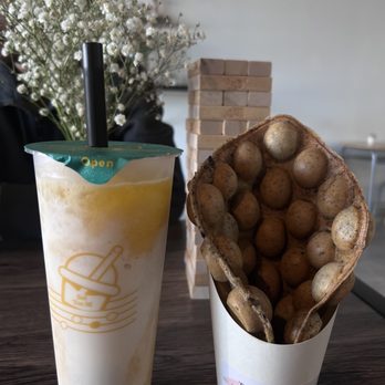 Sol Tea M - Mango Tornado and Oreo Waffle - Coffee & Tea Near Me - Woodbridge, Virginia Sol Tea M - Mango Tornado and Oreo Waffle - Coffee & Tea Near Me - Woodbridge, Virginia