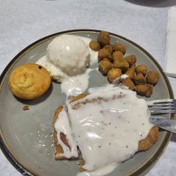 Country Fried Steak and Eggs
