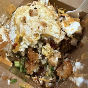 Patty's Eats N Treats - Spicy pork belly loaded tots!? - Desserts Near Me