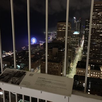 Smith Tower Observatory Bar - Night view from observatory deck - Cocktail Bars Near Me - Seattle, Washington Smith Tower Observatory Bar - Night view from observatory deck - Cocktail Bars Near Me - Seattle, Washington