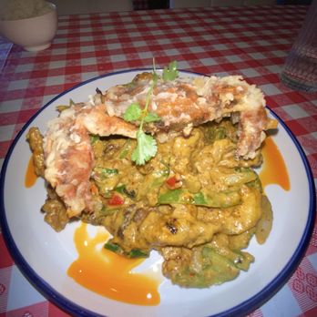 Bangkok Boulevard - Crispy Soft shell crab tempura  Pad Pong Karee (stir fried dry curry) - Thai Near Me - Edmonds, Washington