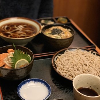Soba-ya - 2 mini lunch sets, one with hot udon and one with cold soba. - Japanese Near Me - New York, New York