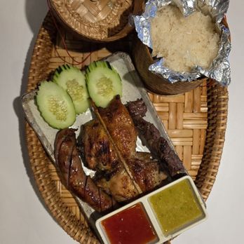 Nok’s Kitchen - BBQ Mix Combo 4/5 (Wagyu Beef 4.5, Pork 4, Chicken 3.5) - Laotian Near Me - Westminster, California Nok’s Kitchen - BBQ Mix Combo 4/5 (Wagyu Beef 4.5, Pork 4, Chicken 3.5) - Laotian Near Me - Westminster, California